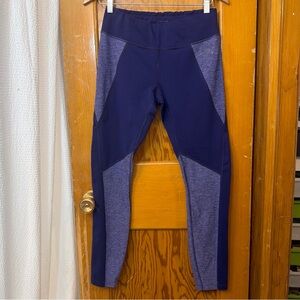 The North Face Motivation Leggings Womans Medium Purple Heather Blue Color block